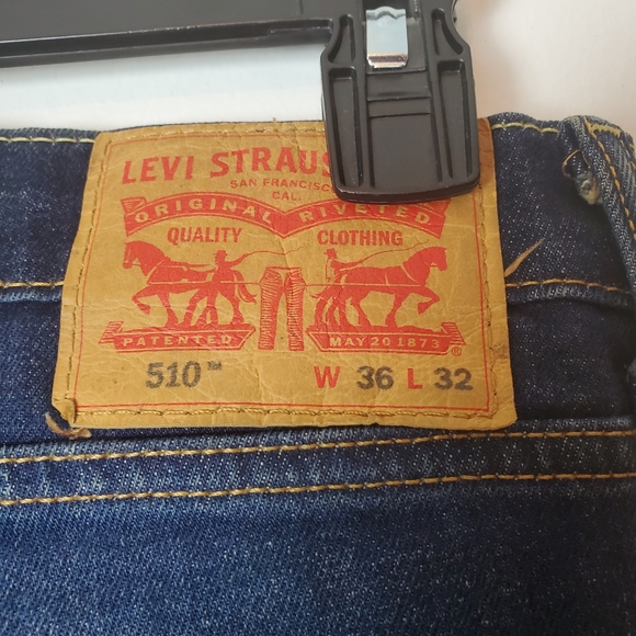 510 Skinny Fit Levi's Flex Men's Jeans Size 36 x 3 - Picture 7 of 9